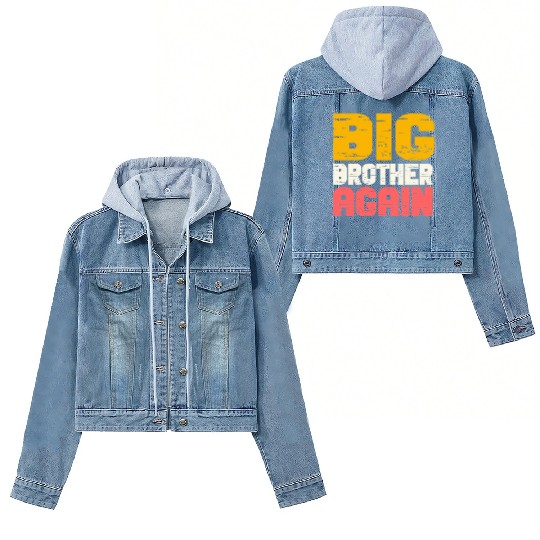 Big Brother Finally Big Bro Gamer Promoted Son Women's Denim Jackets