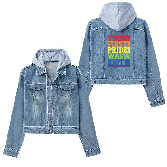 The First Pride Was A Riot, LGBT Rainbow Women's Denim Jackets