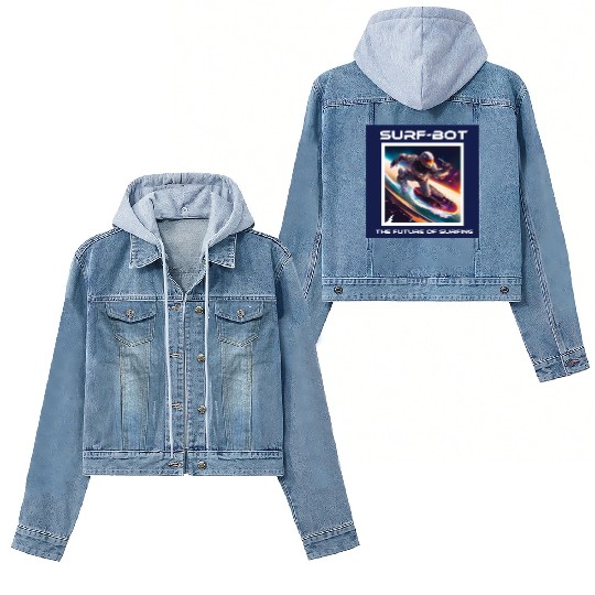 Robot Silver Surfer Women's Denim Jackets