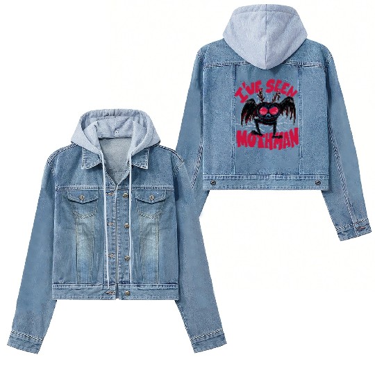 I have seen mothman I have seen mothman inspiratio Women's Denim Jackets