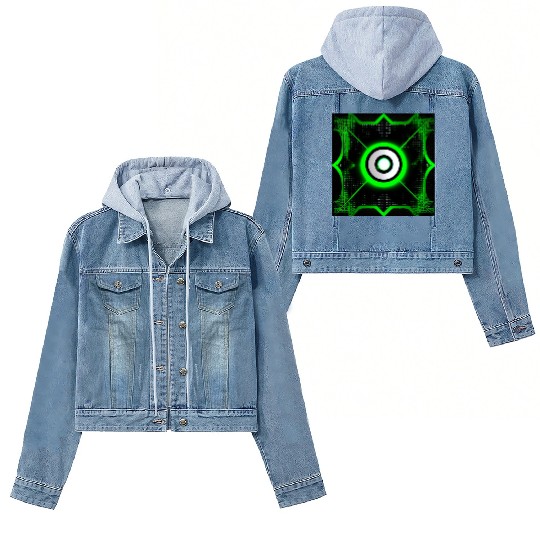 Cyberpunk Inspired Green Theme - The Switch Women's Denim Jackets