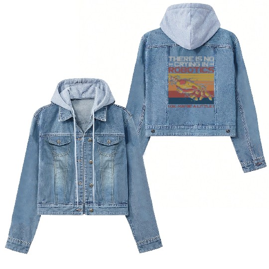 Robot Robotics Engineer Retro Women's Denim Jackets