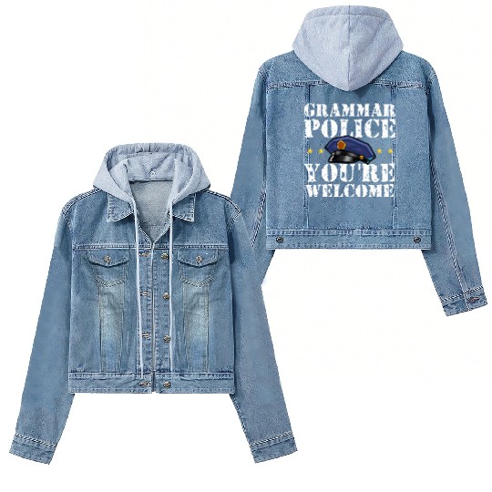 Grammer Police - English Teacher Women's Denim Jackets