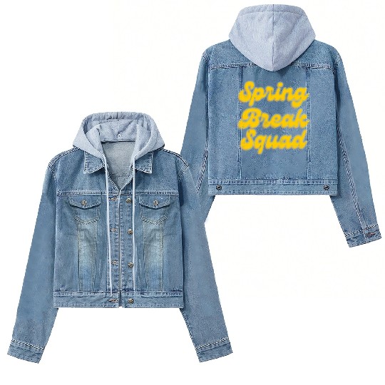 Spring Break Squad Summer Vacation Spring Break Women's Denim Jackets