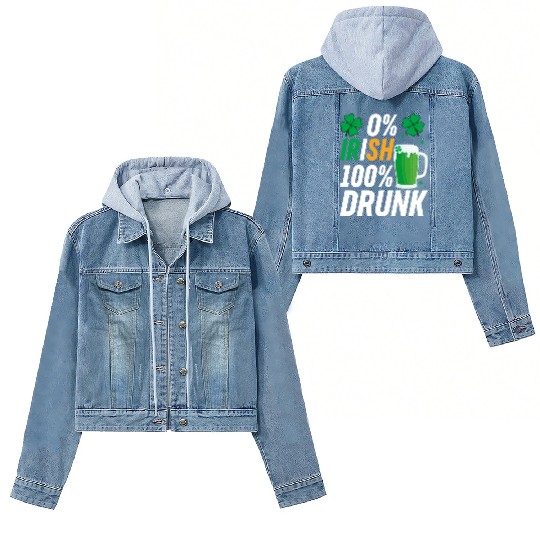0 Irish 100 Drunk Women's Denim Jackets