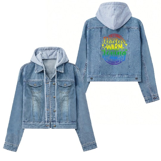 She Is Mom Strong Fearless Warm Loving Patient Women's Denim Jackets
