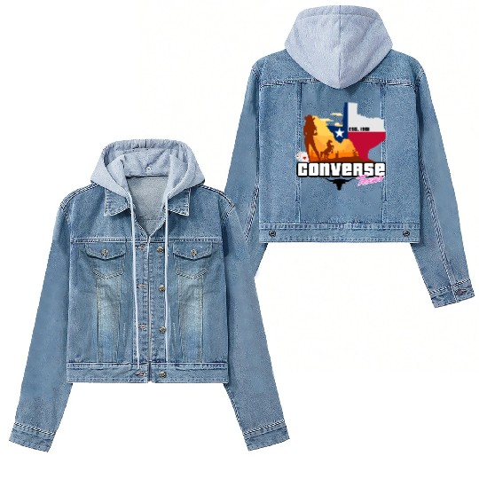 Converse Texas EST 1961 Comic Women's Denim Jackets Design