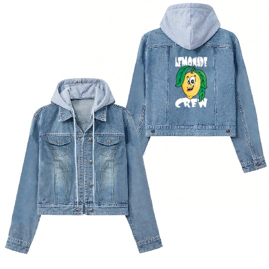 Sweet Kids Lemon Motif Women's Denim Jackets