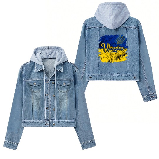 Ukraine Ukrainian Flag I Stand With Ukraine Pride Women's Denim Jackets