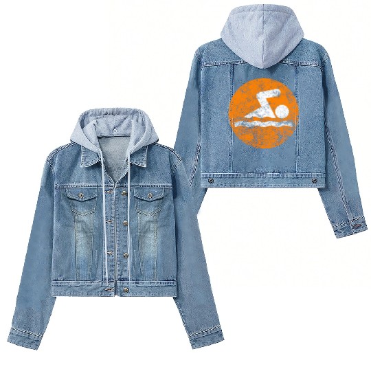Swim Orange Swim Icon Women's Denim Jackets