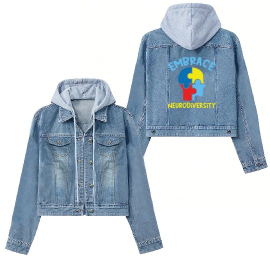 Embrace neurodiversity Women's Denim Jackets