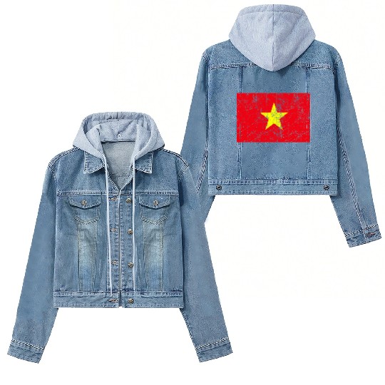 Vietnamese Flag Vietnam Patriotic Pride Women's Denim Jackets