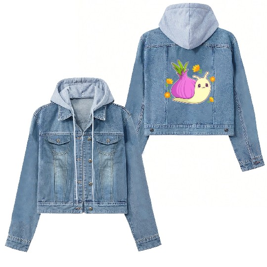 Aesthetic Kawaii Onion Women's Denim Jackets