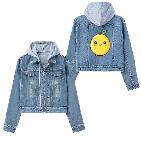 Cute wholesome lemon Women's Denim Jackets