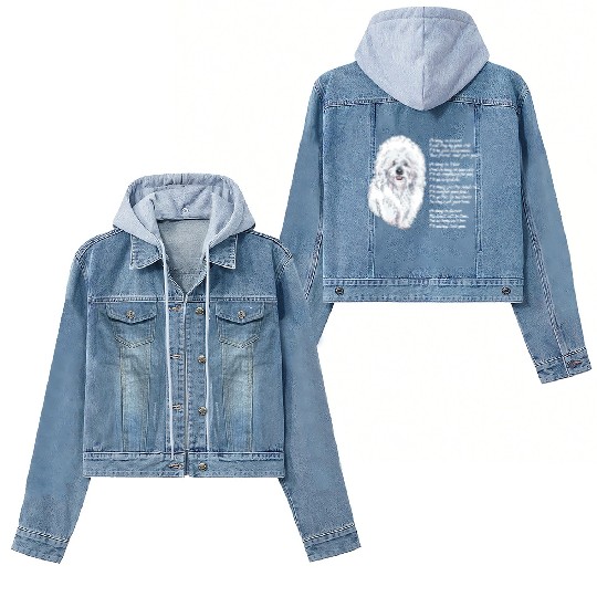 Bichon Frise Women's Denim Jackets