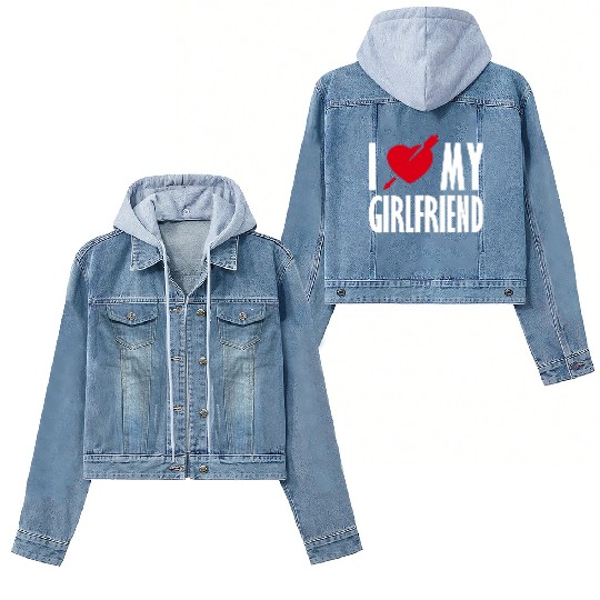 I Love My Girlfriend Women's Denim Jackets