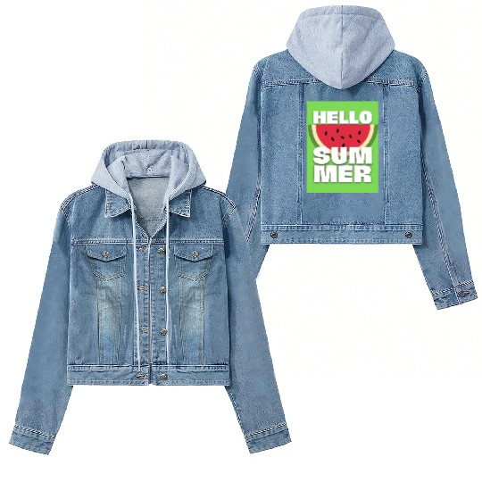 WATERMELON | HELLO SUMMER Women's Denim Jackets