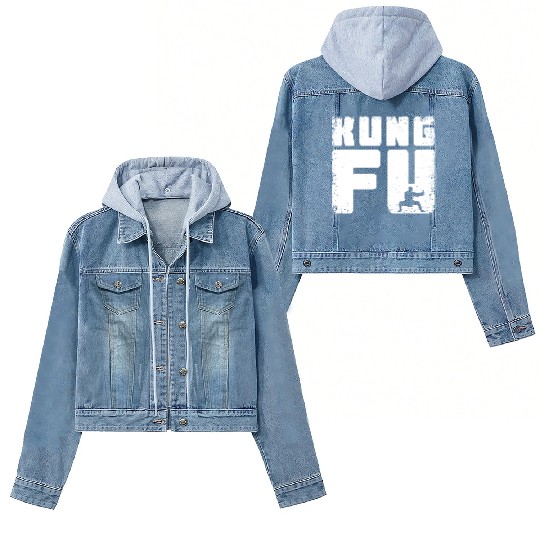 Vintage Kung Fu | Kung Fu Martial Art Women's Denim Jackets