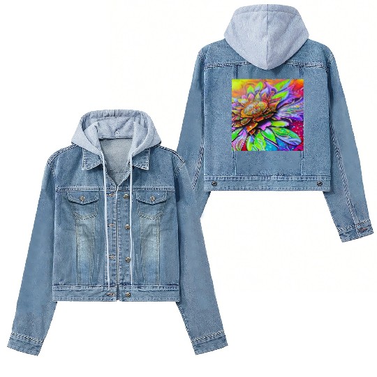 Fantasy Flower Magic Garden Women's Denim Jackets