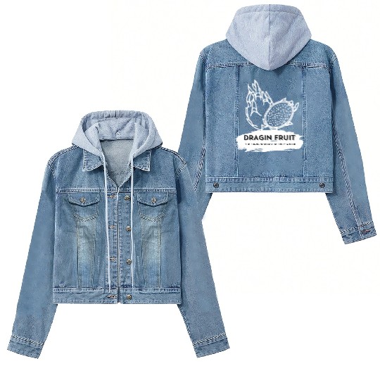 Dragon Fruit The Funny Sidekick Of Fruit World Women's Denim Jackets