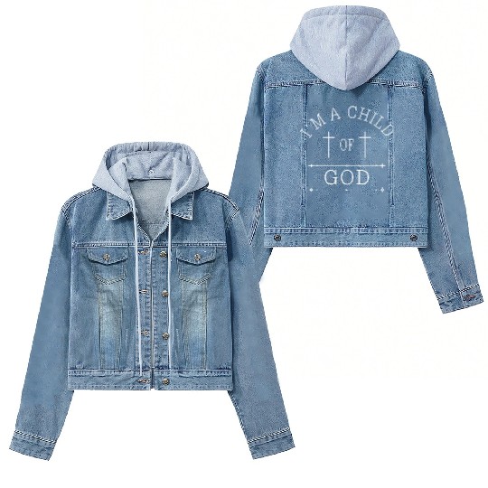 I'm a Child Of God Love Jesus Christian Christmas Women's Denim Jackets