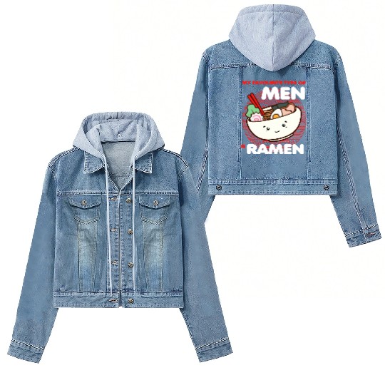 My Favorite Type Of Men Is Ramen Women's Denim Jackets