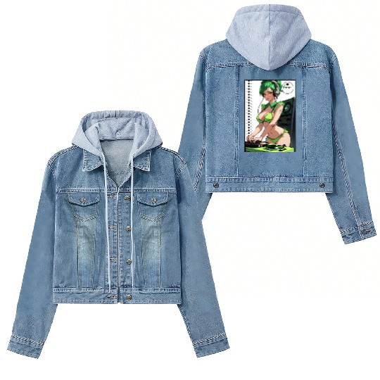 Sexy DJ Pin Up 009 Women's Denim Jackets
