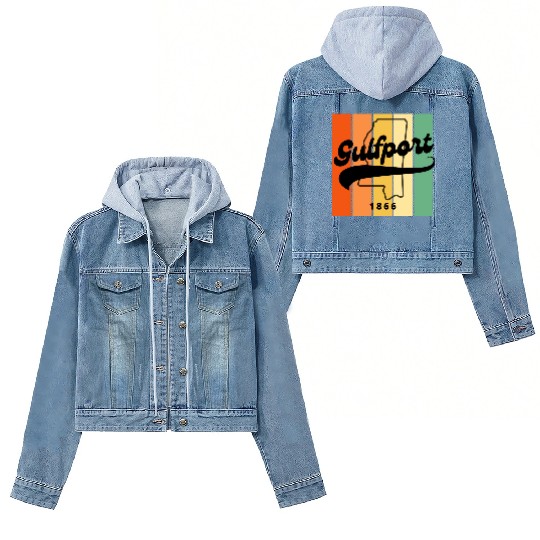 Gulfport Mississippi 1866 Women's Denim Jackets