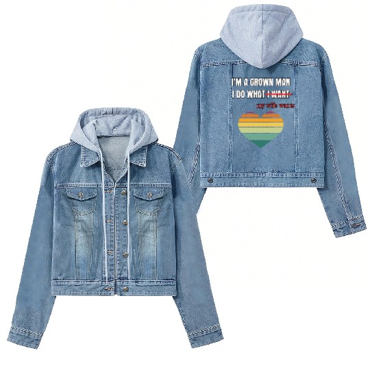I’m a Grown Man I Do What My Wife Wants Women's Denim Jackets