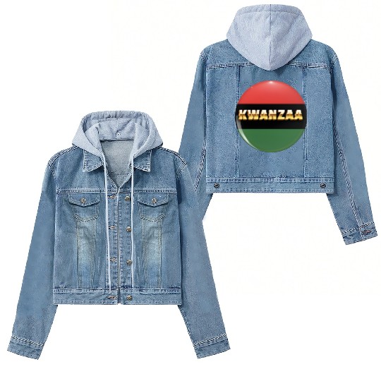 Embracing Kwanzaa: Red, Green, and Black Pride. Women's Denim Jackets