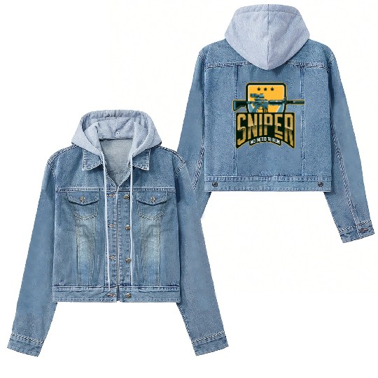 Sniper no need to run -Unisex Premium Women's Denim Jackets