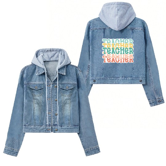Teacher Stacked Women's Denim Jackets