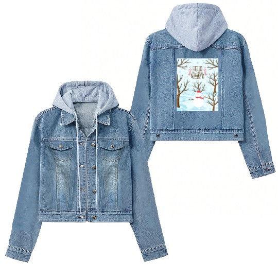 Hello Winter Wonderland Women's Denim Jackets