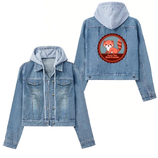 Save The Red Panda Women's Denim Jackets