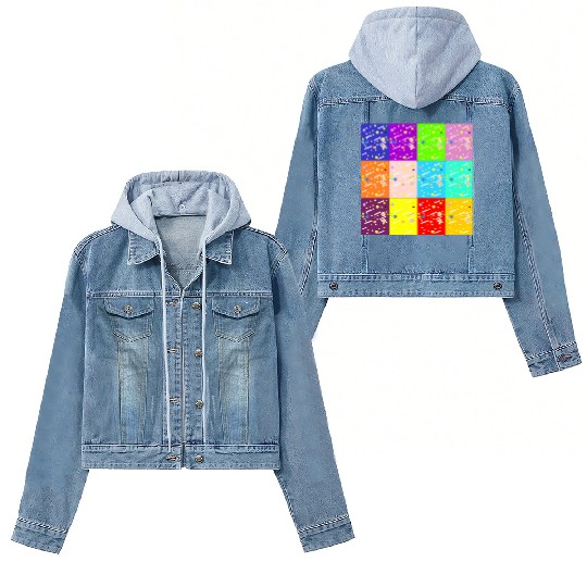 Universe Colors Sky Galaxy Colorful Pattern Design Women's Denim Jackets