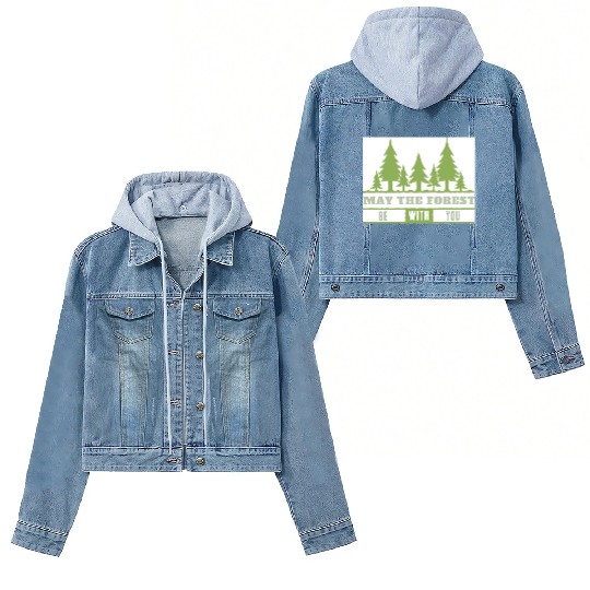 May The Forest Be With You Women's Denim Jackets