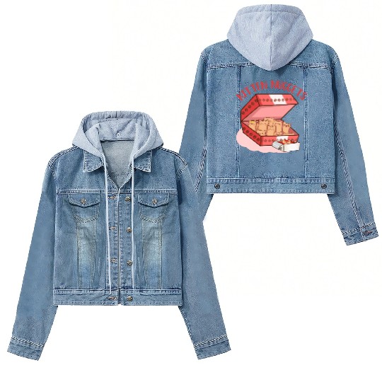 Funny Kittens as Chicken Nuggets, Cat Lover Women's Denim Jackets