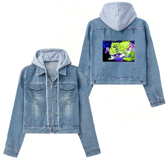 Alice in Picnic land Black (Light Version) Women's Denim Jackets