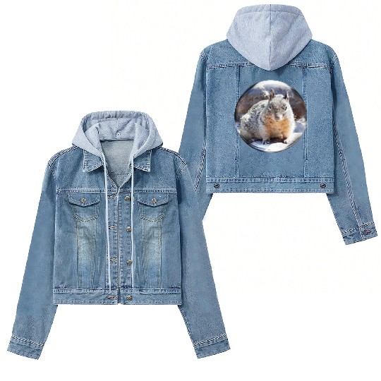 Life In a Bubble Collection- Grand Canyon Squirrel Women's Denim Jackets