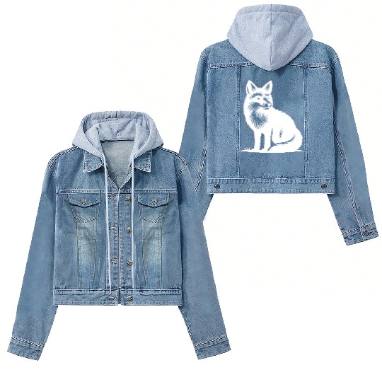 Cute, Clever Fox Women's Denim Jackets