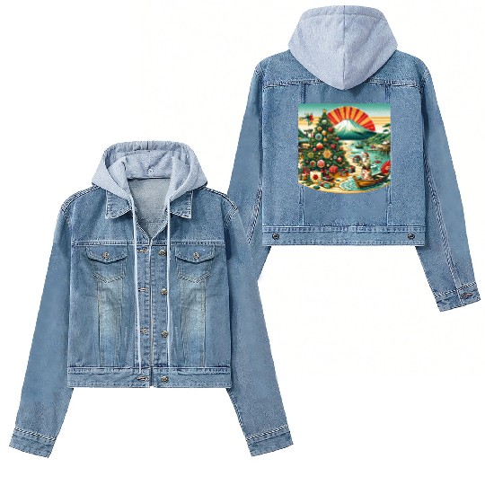 Japanese Style Christmas in July Women's Denim Jackets