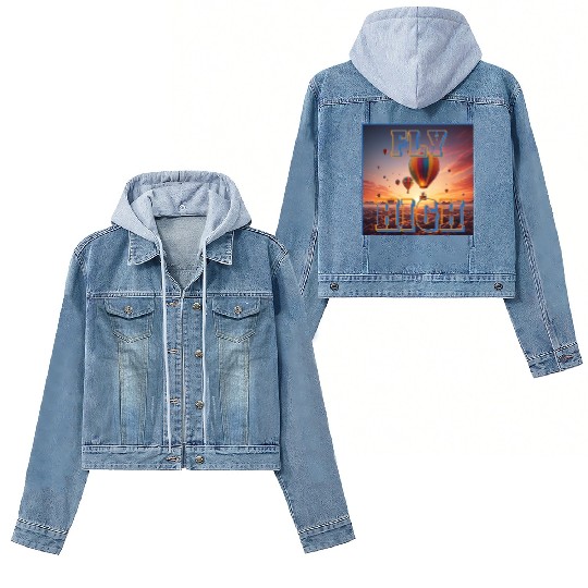 Novelty Fly High Women's Denim Jackets