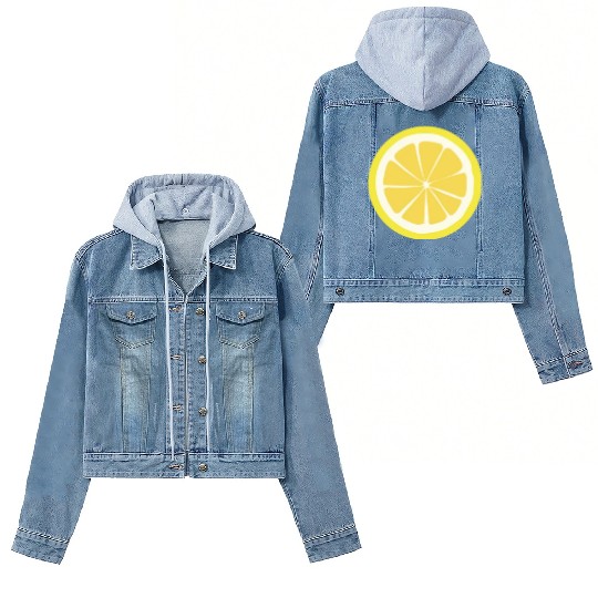 Citrus - Fruits - Orange - Lime - Grapefruit Women's Denim Jackets