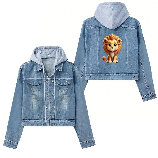 Chibi lion Women's Denim Jackets