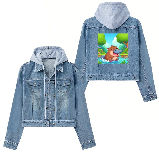The hippo-platypus Women's Denim Jackets