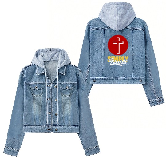 Simply Blessed Love Jesus Christian Women's Denim Jackets