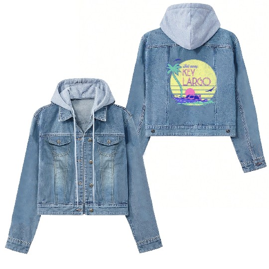 Sail Away Yacht Rock Key Largo Boating Women's Denim Jackets
