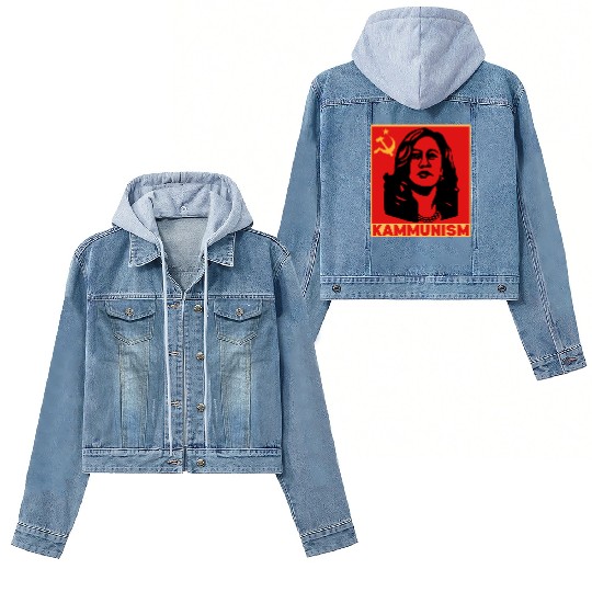Kamala Harris Kammunism communism 2024 Women's Denim Jackets