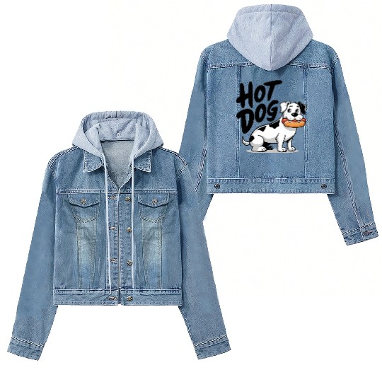 Hot dog - dog Women's Denim Jackets