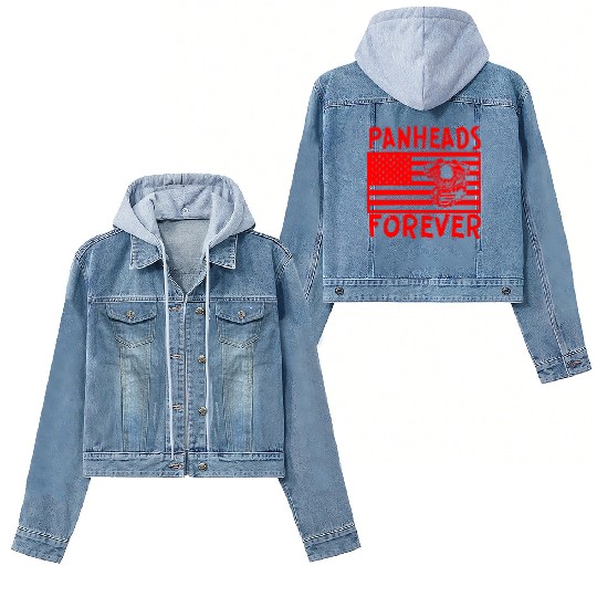 Panheads Forever LIKE US ON FACEBOOK Women's Denim Jackets